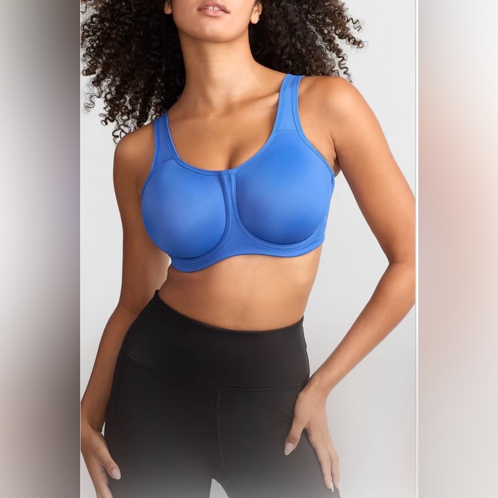 NWT 40G Wacoal Simone Underwire Women's Blue Sports Bra 🦋